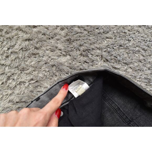 Express Plus Size 18 Curvy Slim Skinny Jeans Gray Cotton Blend Zip - Picture 4 of 7